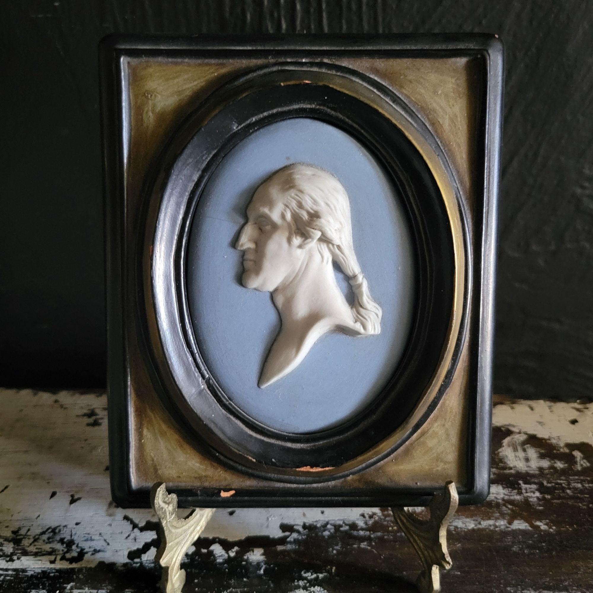 Wedgwood Bicentennial Portrait Plaque Of George Washington Cameo c. 1932