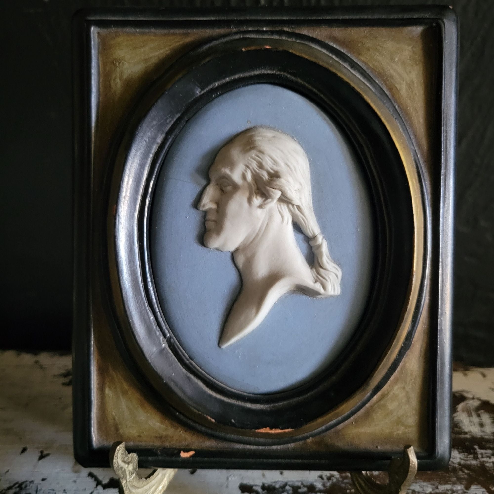 Wedgwood Bicentennial Portrait Plaque Of George Washington Cameo c. 1932