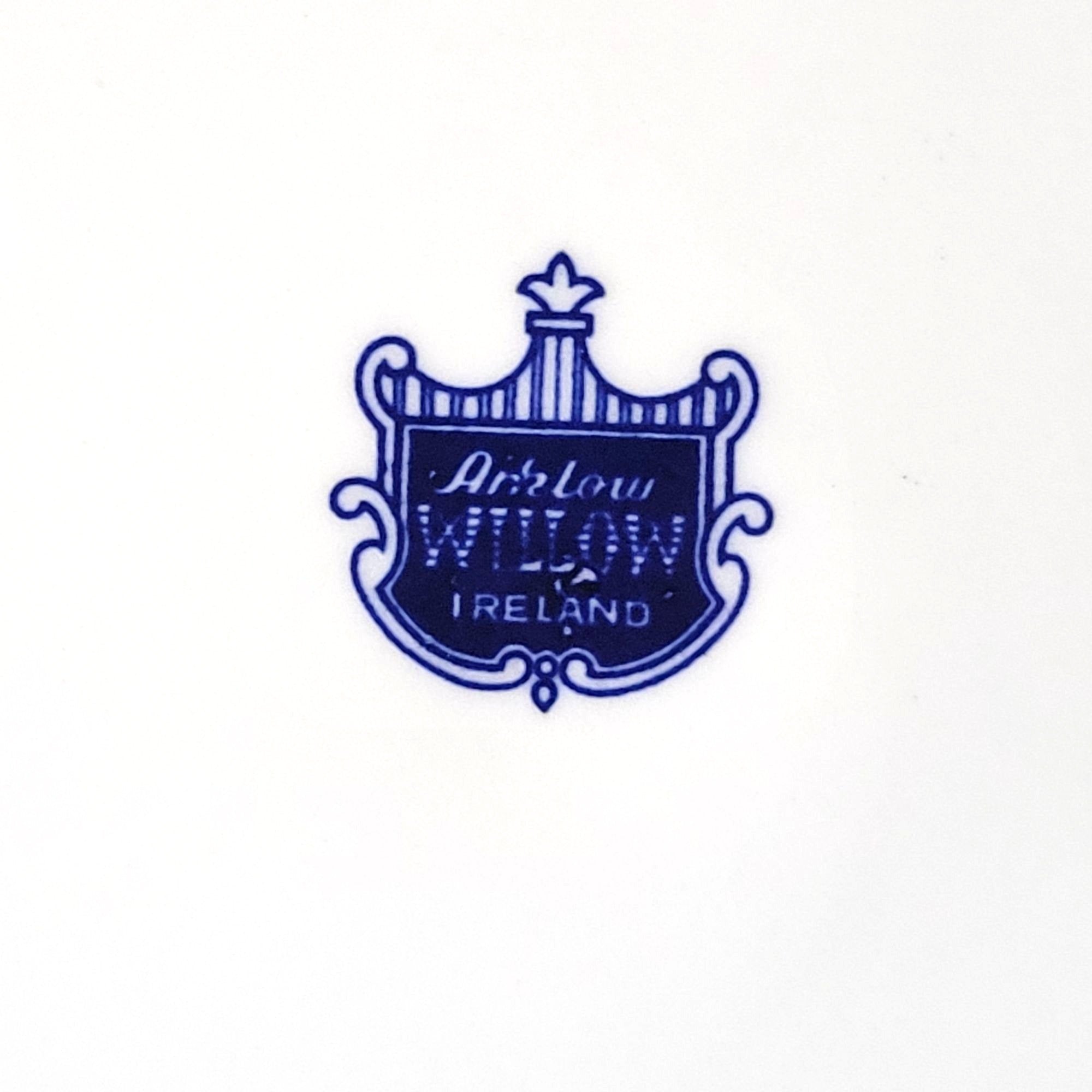 Vtg Arklow Ireland Blue Willow Dinner Plate 10.5", Blue & White Grandmillennial