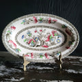 Vintage Johnson Brothers Indian Tree Oval Relish Tray Or Gravy Boat Underplate