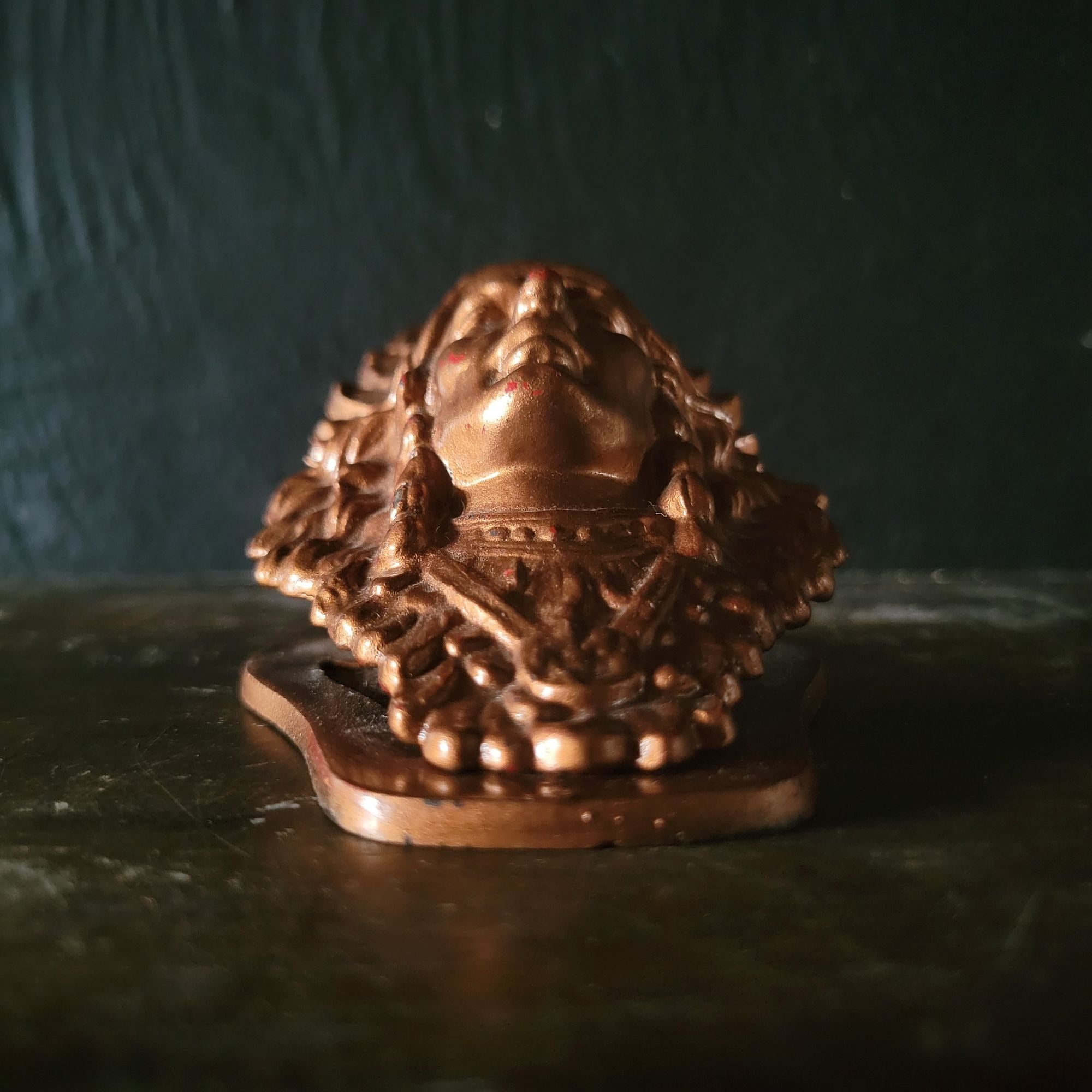 Antique Judd Native American Chief 5251Bronzed Cast Iron Desk Clip Paperweight