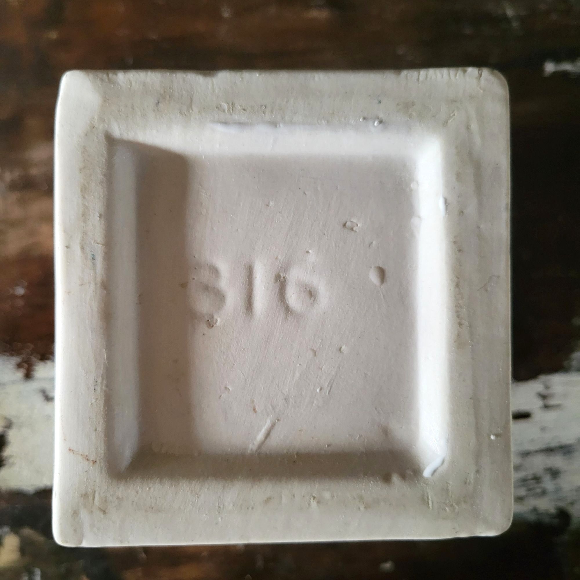 Vintage White Ceramic Pedestal Vase With Classic Urn Shape #316