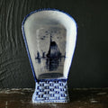 Vintage Delft Rauenstein Thüringen Wicker Beach Chair Figurine *Read