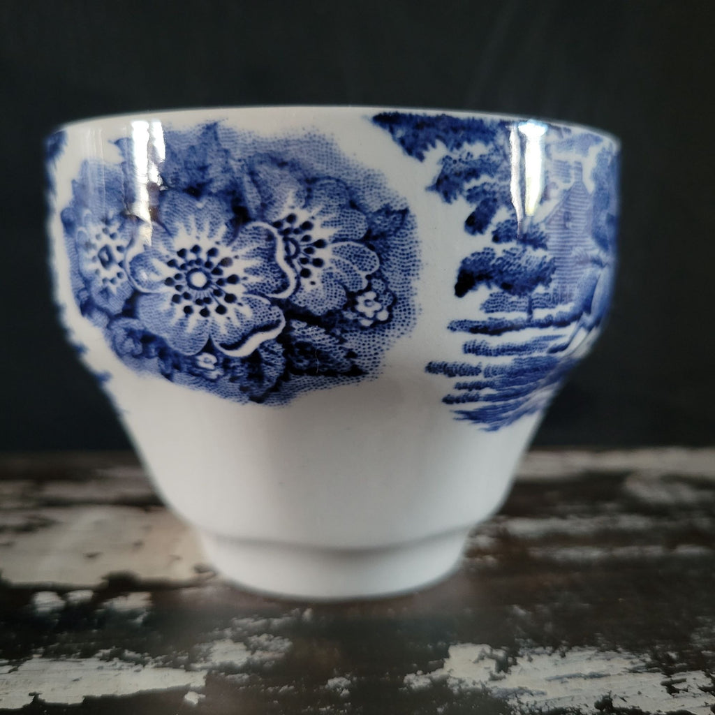 Vintage Liberty Blue Teacup Staffordshire Ironstone England, Paul Revere's Ride