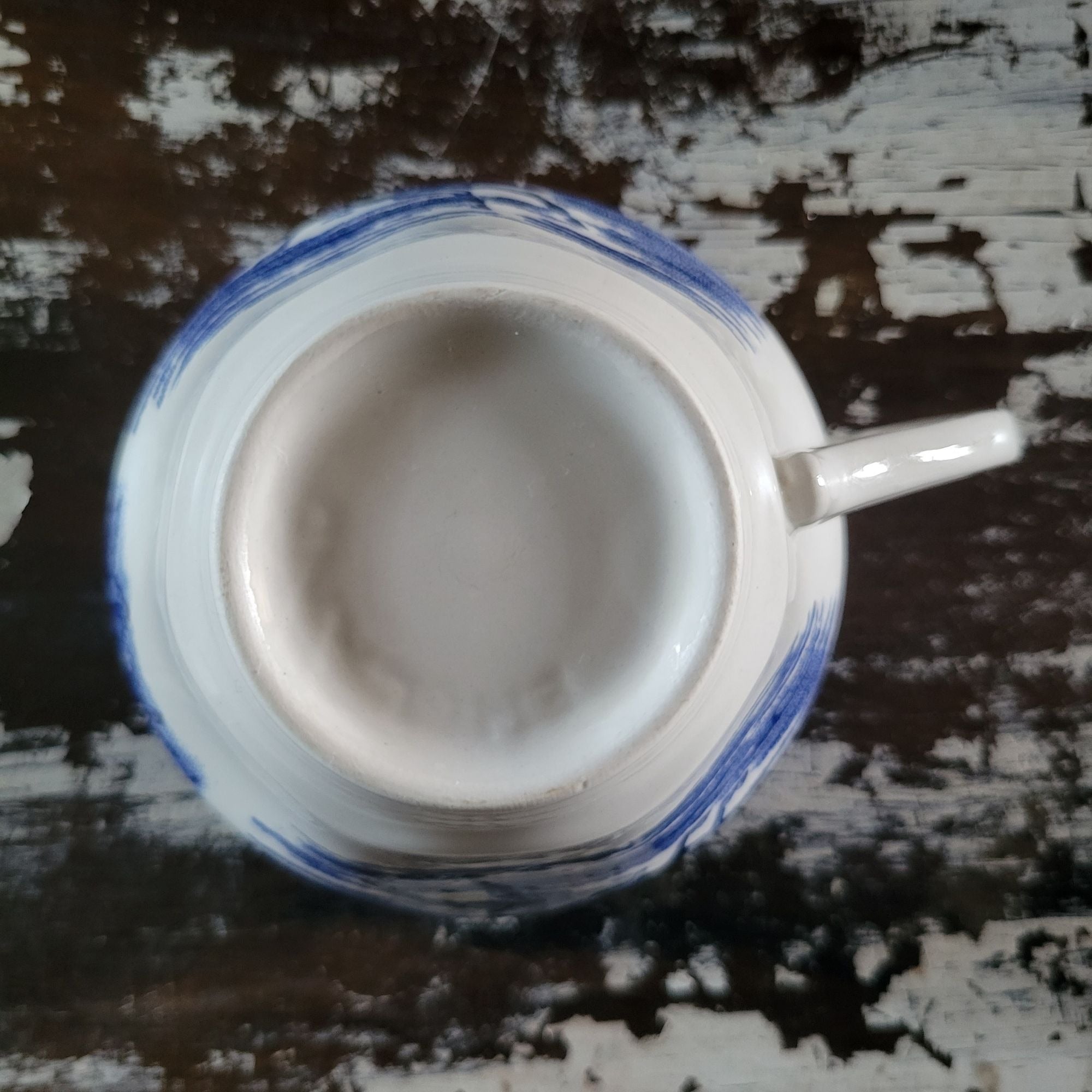Vintage Liberty Blue Teacup Staffordshire Ironstone England, Paul Revere's Ride