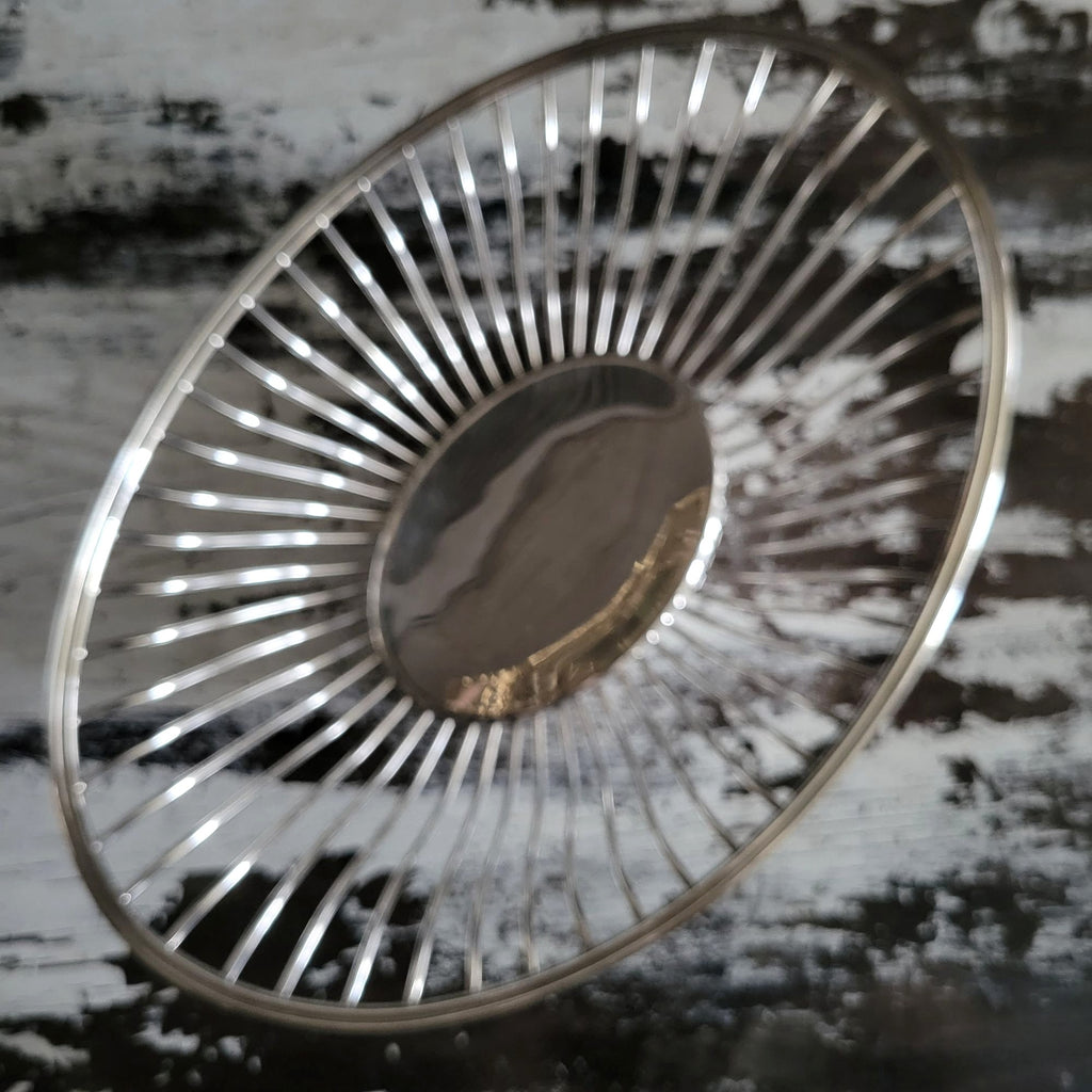 Vintage Christofle Gallia France Silverplate Oval Wire Bread Basket Fruit Basket
