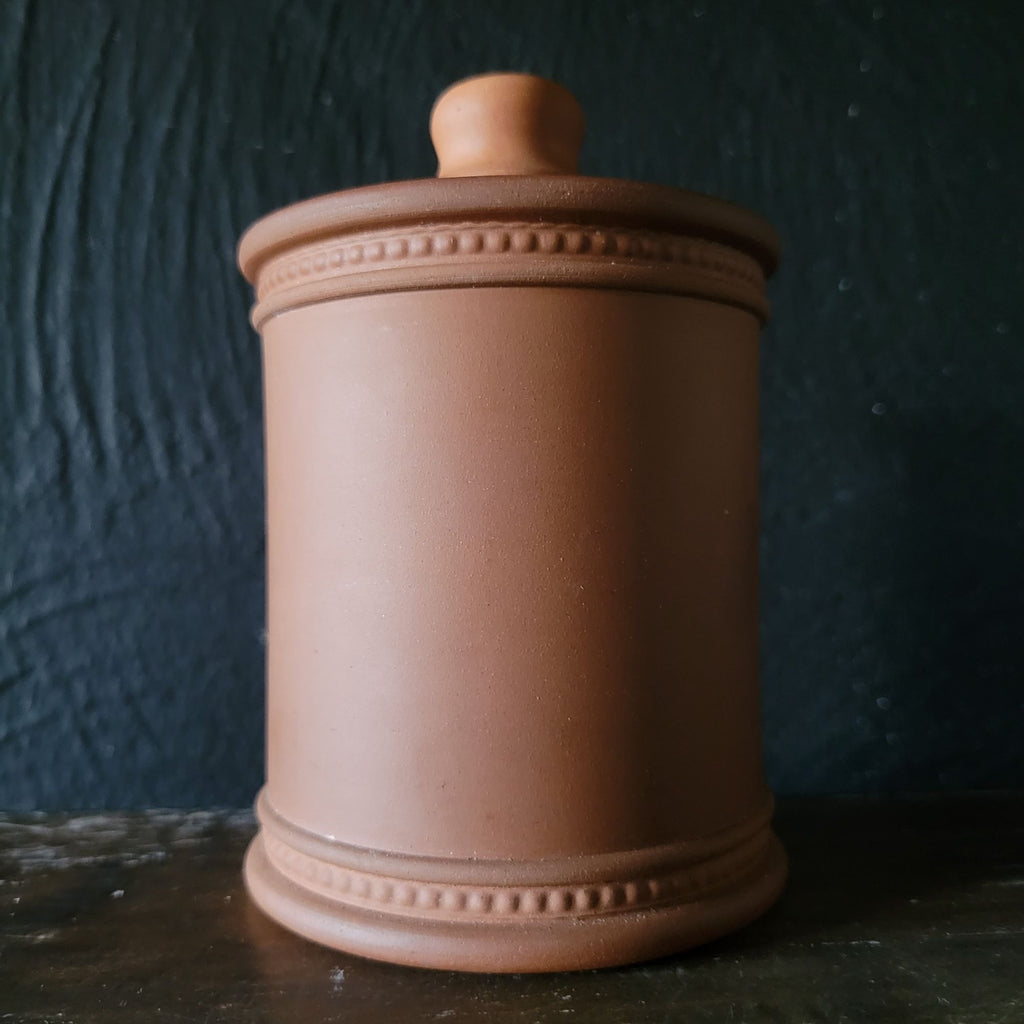 Vtg Fulham Pottery Terracotta Jar Featuring The Queens House From Greenwich Park