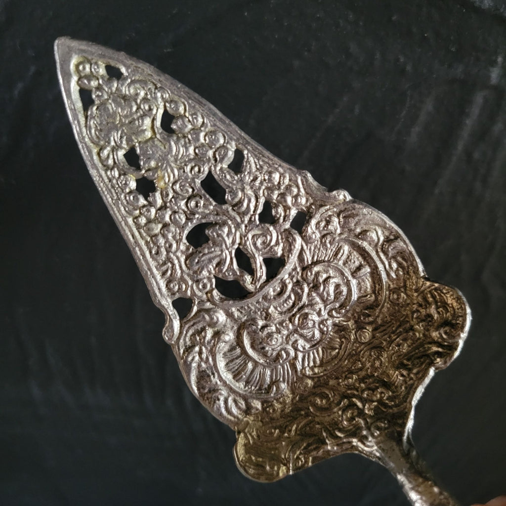 Antique Italian Ornate Pastry Server Cake Server With Filigree Design