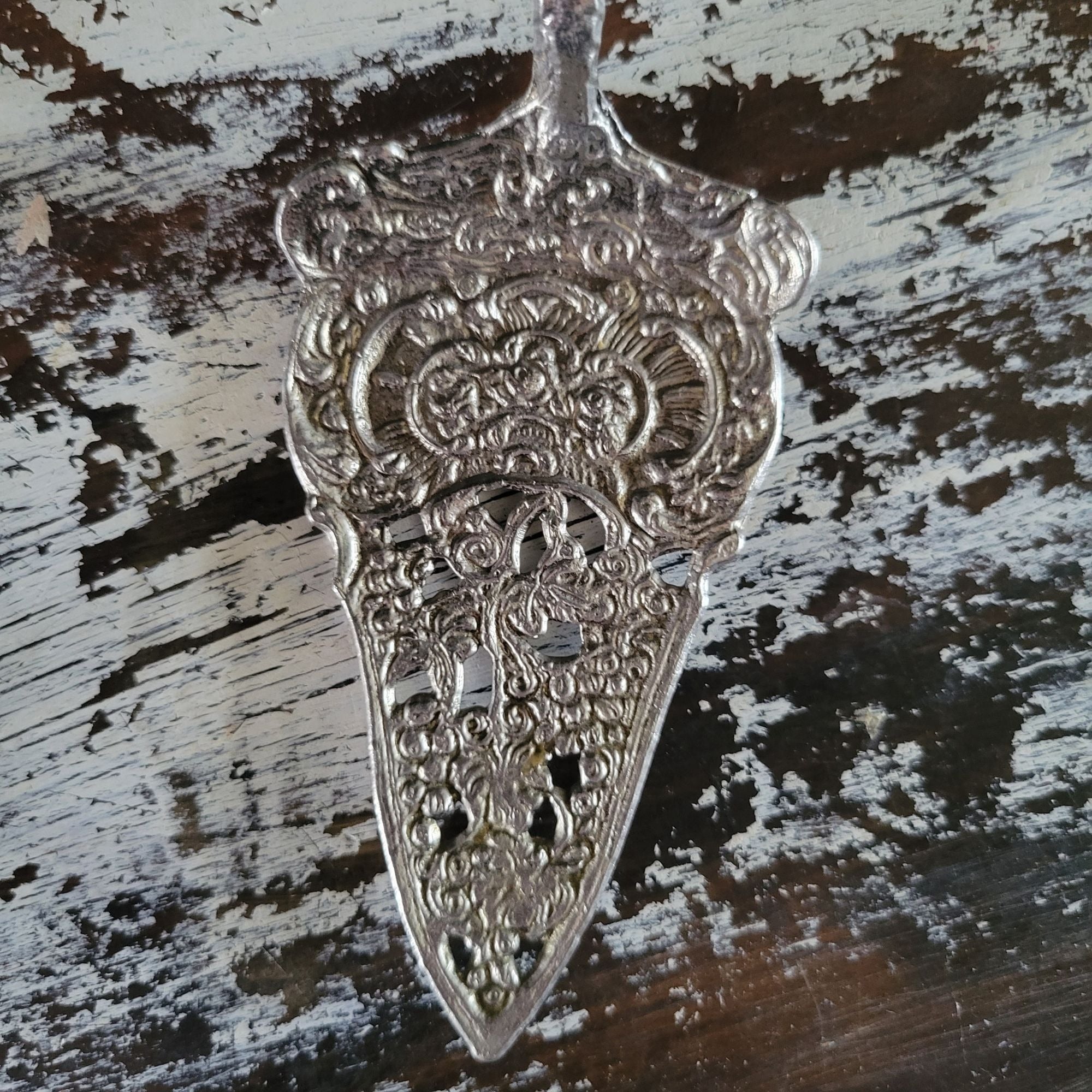 Antique Italian Ornate Pastry Server Cake Server With Filigree Design