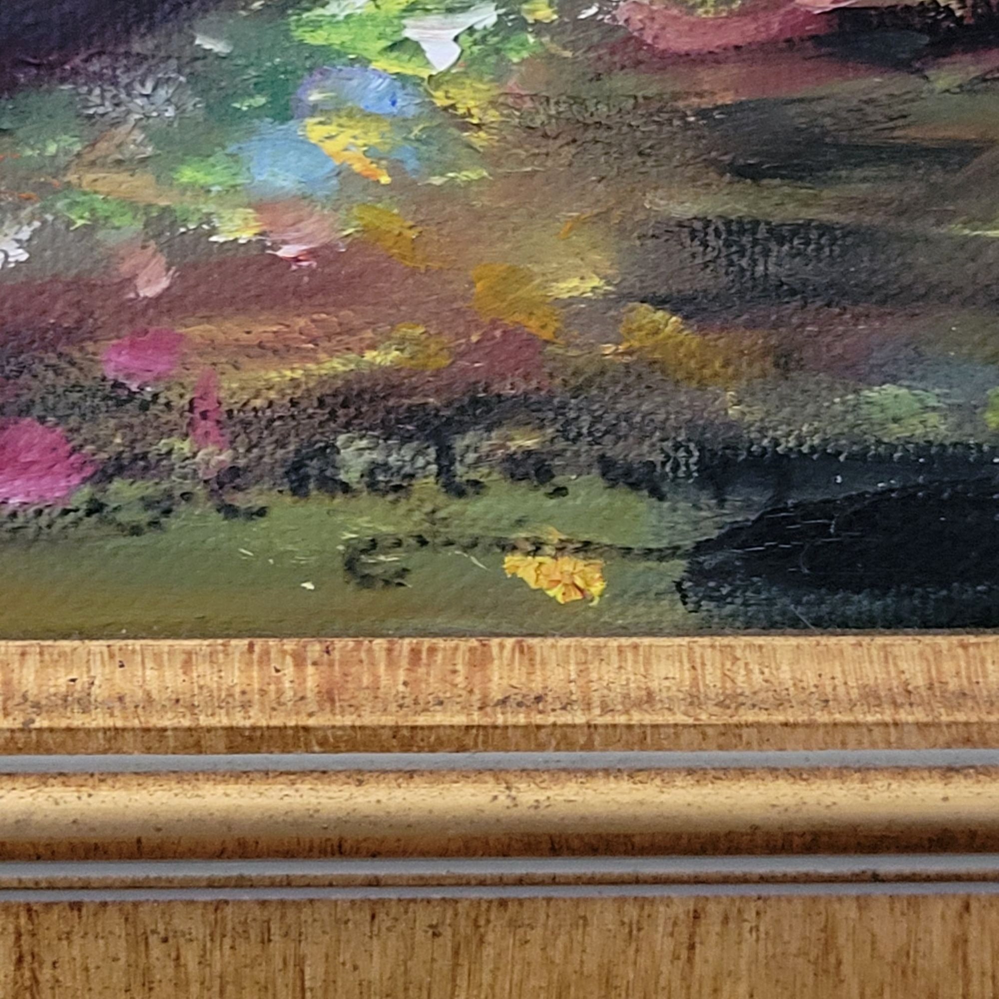 Vtg Red Onion Oil Painting By Gerolama Mae Pollizze Still Life Art Oil On Canvas