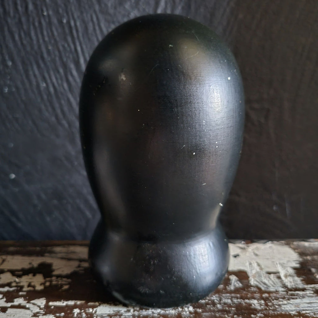 Vintage Japanese Kokeshi Doll 4.75" Handpainted and Signed Maple Leaf Design