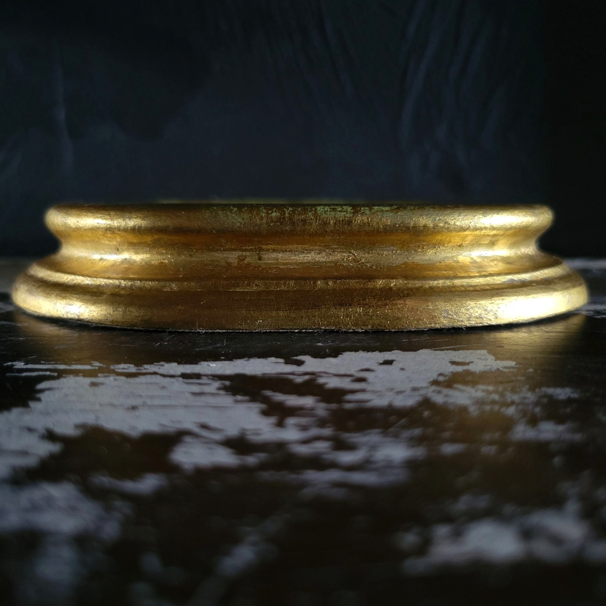 Small Vintage Vanghi's Italian Gilt Mirror Made In Italy, Gallery Wall 7.125"