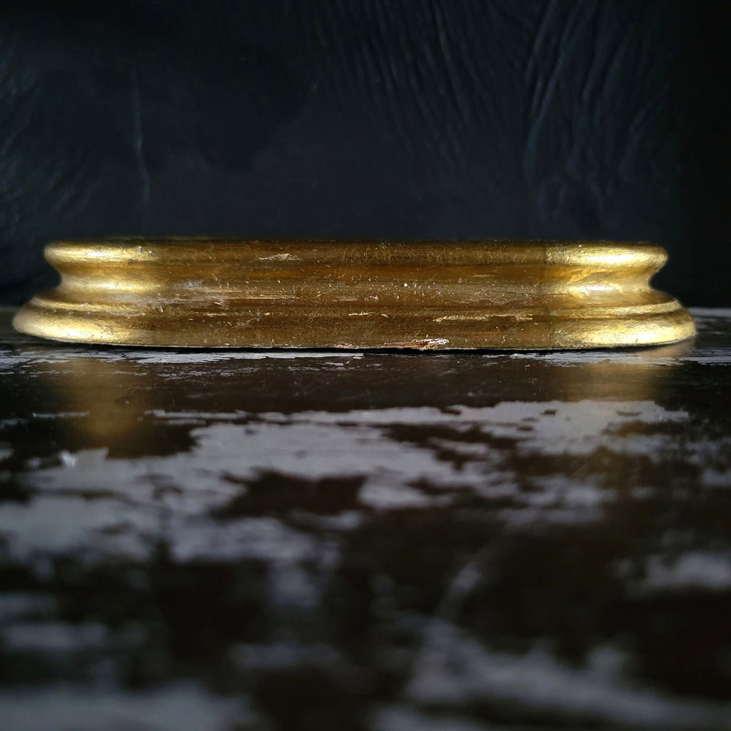 Small Vintage Vanghi's Italian Gilt Mirror Made In Italy, Gallery Wall 7.125"