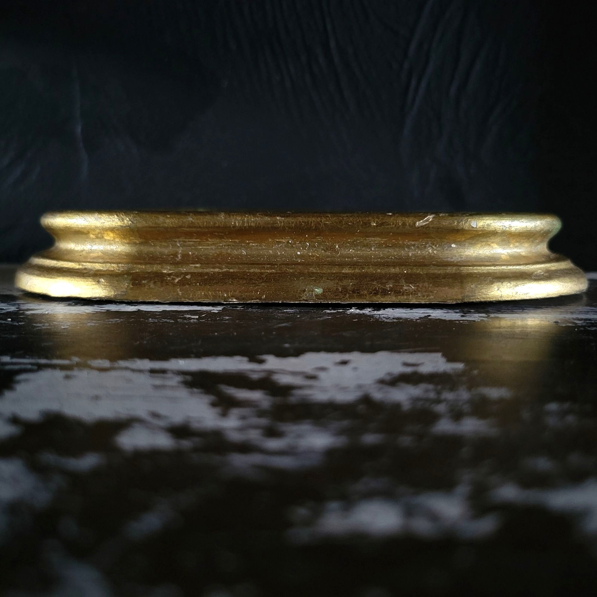 Small Vintage Vanghi's Italian Gilt Mirror Made In Italy, Gallery Wall 7.125"