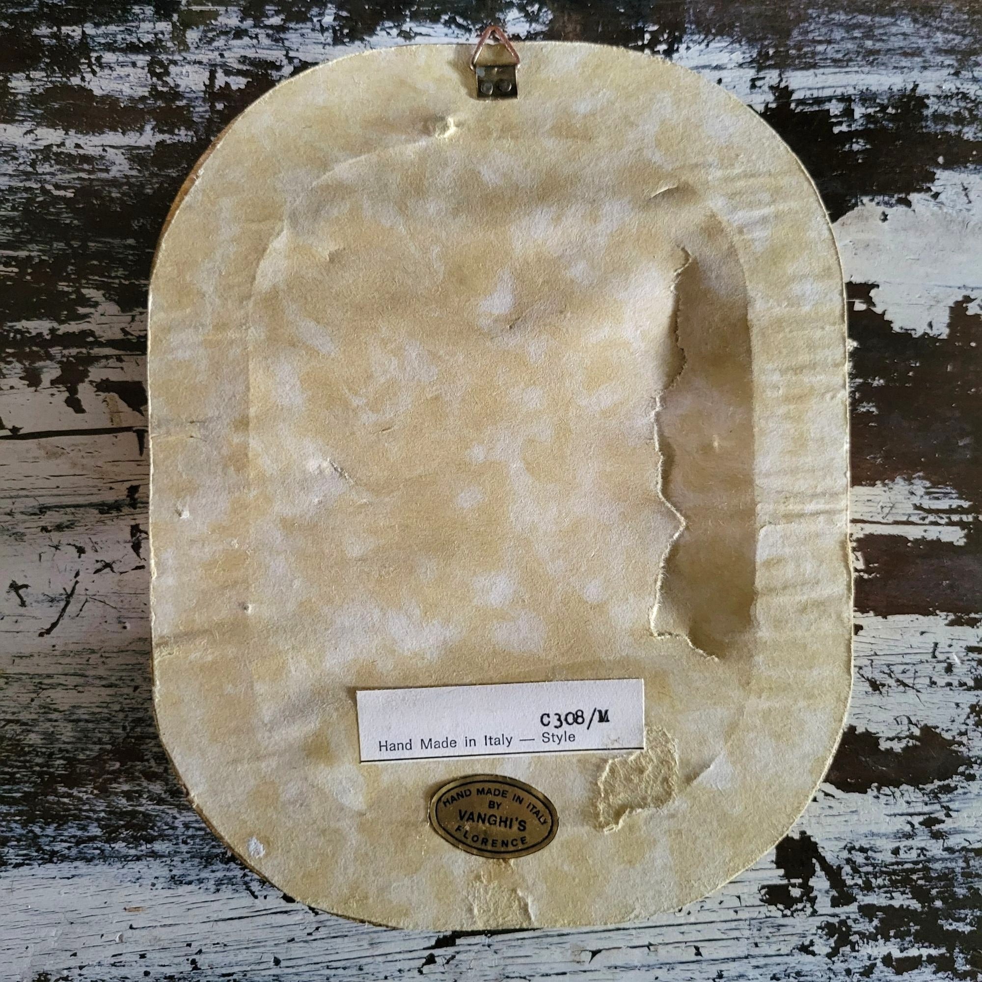 Small Vintage Vanghi's Italian Gilt Mirror Made In Italy, Gallery Wall 7.125"