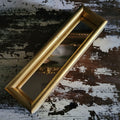 Small Vintage Rectangular Gilt Wood Wall Mirror Made in Spain 8.25" Gallery Wall