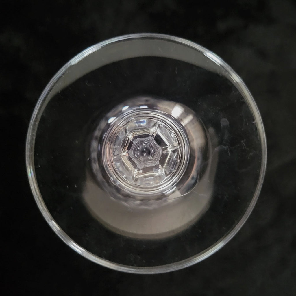 Discontinued Cristal DArques Villeneuve Wine Glass 6.75" Tall 5 oz Vintage Bar