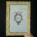 Olivia Riegel Evie Gold Picture Frame European Crystals and Beveled Glass 4x6