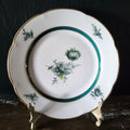 Vtg Royal Bayreuth Teal Tulip Bread & Butter Plate 6" Floral Design Gold Trim