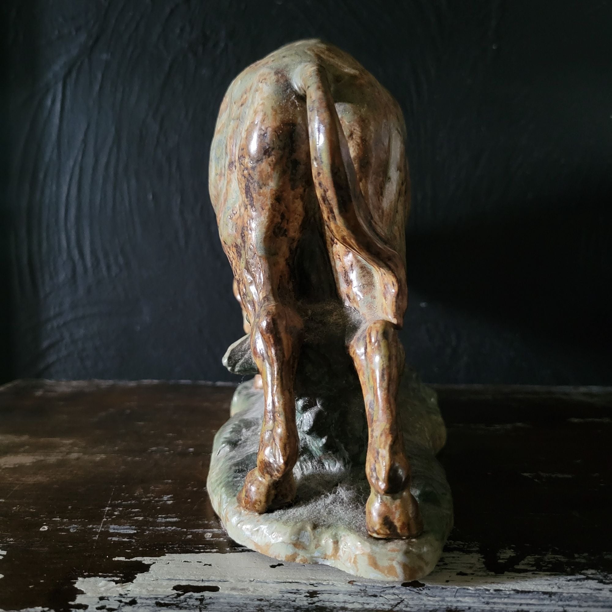 Retired Lladro "Bison" Figure by Salvador Furio #4945, Lladro Gres 7.75 inches