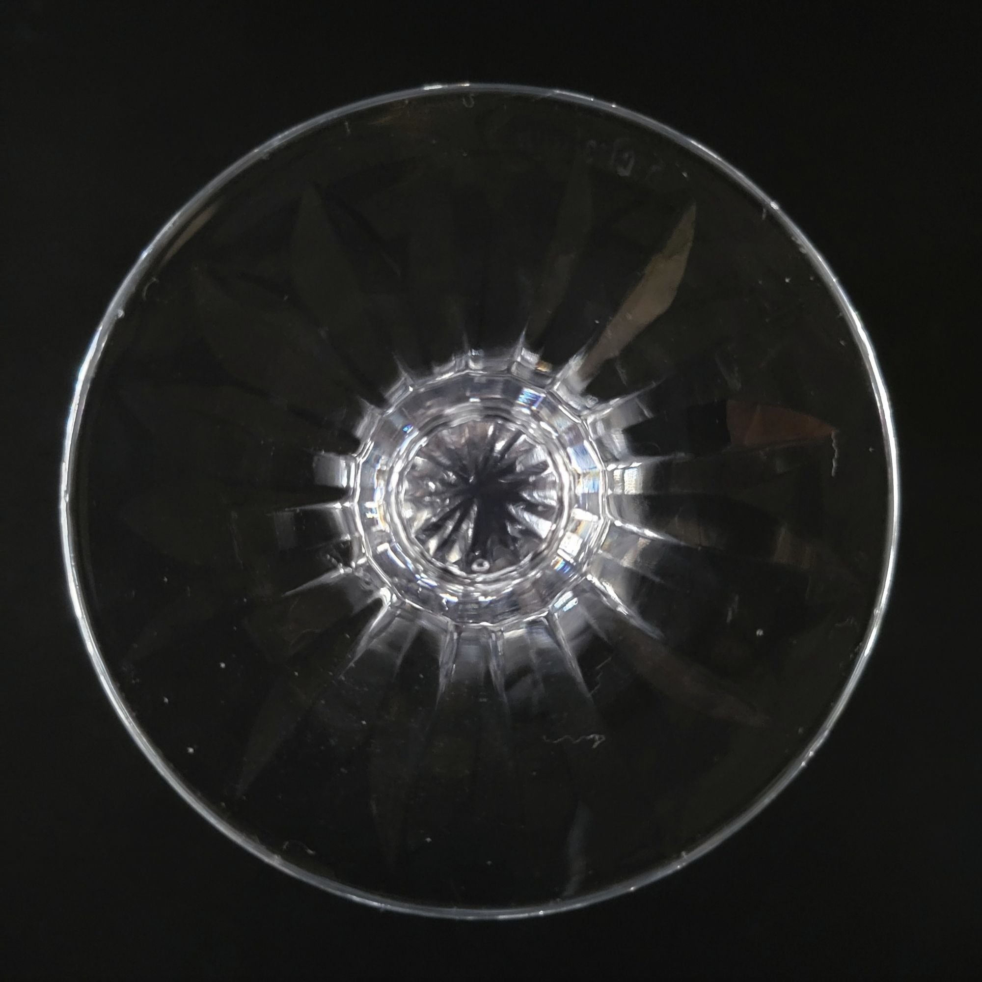 Vintage Waterford Crystal Kenmare Claret Wine Glass 6" Cut Diamond Design