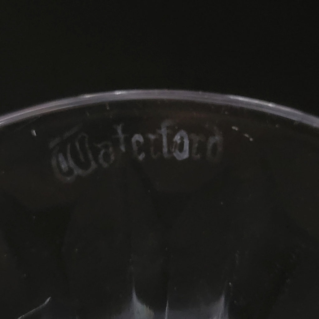 Vintage Waterford Crystal Kenmare Claret Wine Glass 6" Cut Diamond Design