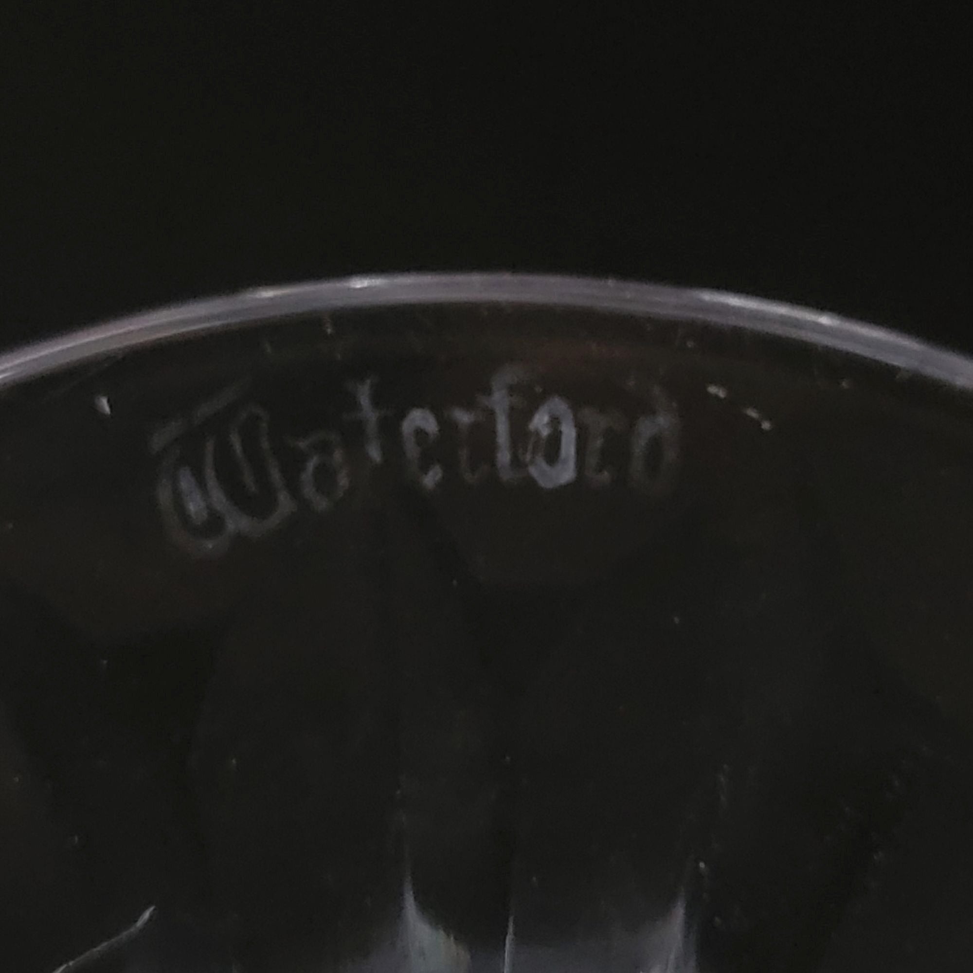 Vintage Waterford Crystal Kenmare Claret Wine Glass 6" Cut Diamond Design