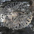 Vintage Wallace Silverplate Expandable Trivet 7333 With Floral Engraving 15.375"