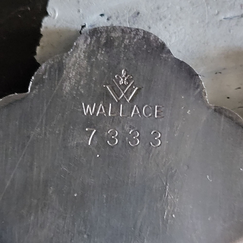 Vintage Wallace Silverplate Expandable Trivet 7333 With Floral Engraving 15.375"