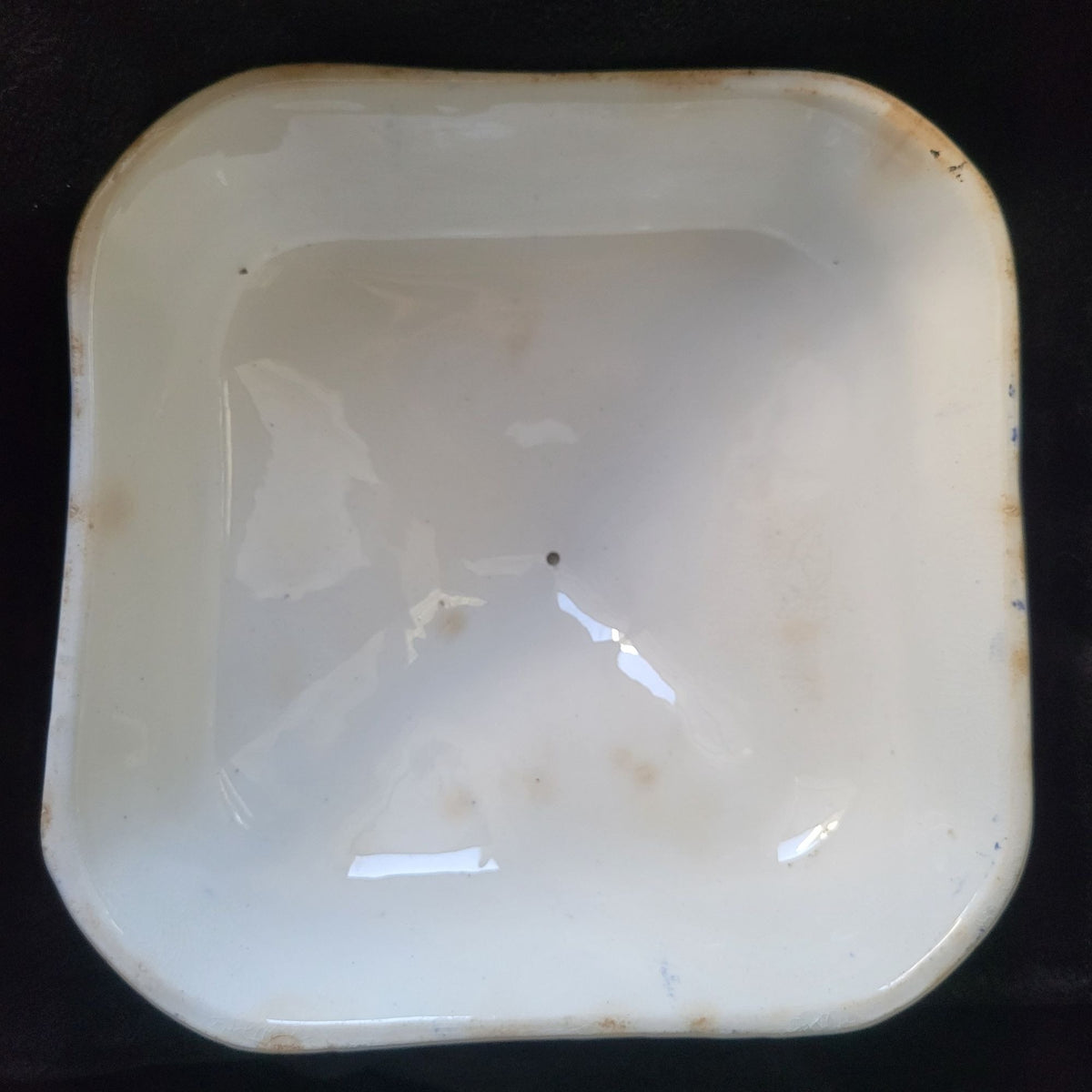 Antique Ridgway England Blue Willow Square Covered Vegetable Dish w/ Lid  *Read