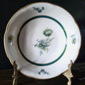 Vtg Royal Bayreuth Teal Tulip Fruit /Dessert/ Sauce Bowl Floral Design Gold Trim