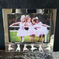 Reed & Barton Ballerina Silverplate 5x7 Frame With Elegant Dancing Figure Accents